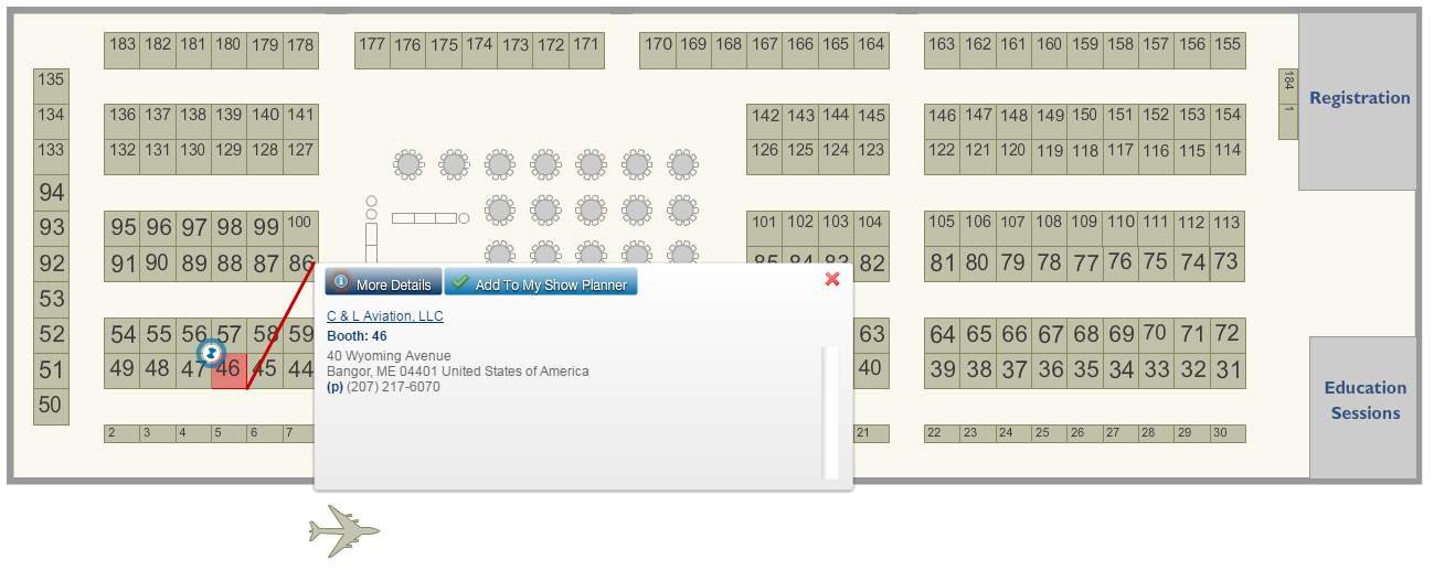 C&L Aviation Group NBAA Regional Forum White Plains 2016 Floor Plan C