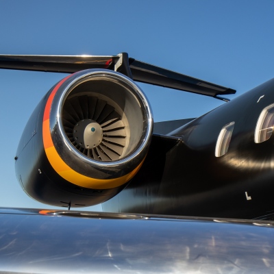 Embraer Regional ERJ Aircraft Paint Job Livery black