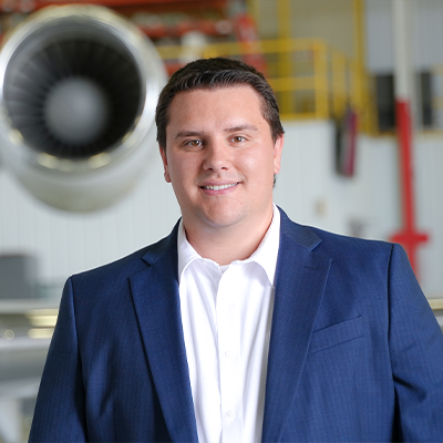 As a Regional Sales Manager, Austin assists customers in the lower half of North America with their regional aircraft. He specializes in providing solutions for operators with Embraer, Saab, ATR, and Dash-8 Aircraft.