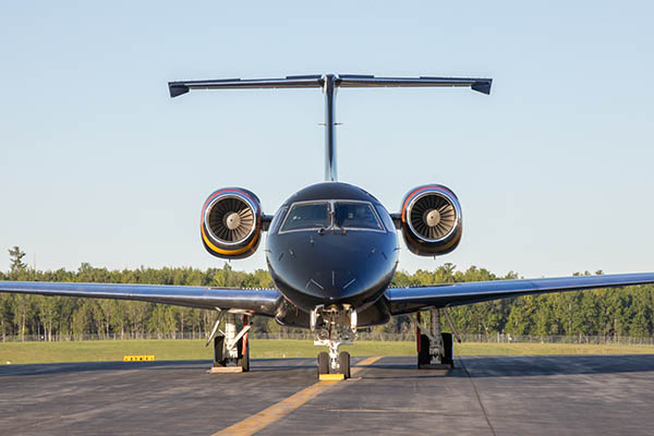 ERJ semi-private jet paint job