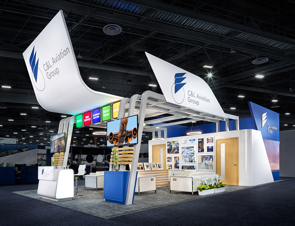 C&L Aviation Group's Booth at NBAA-BACE 2023 